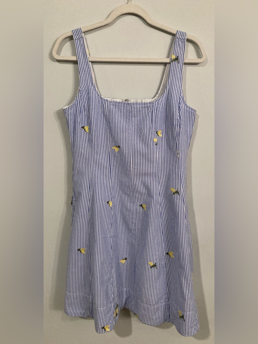 Free Assembly Women’s Fit and Flare Sleeveless Seersucker Sundress